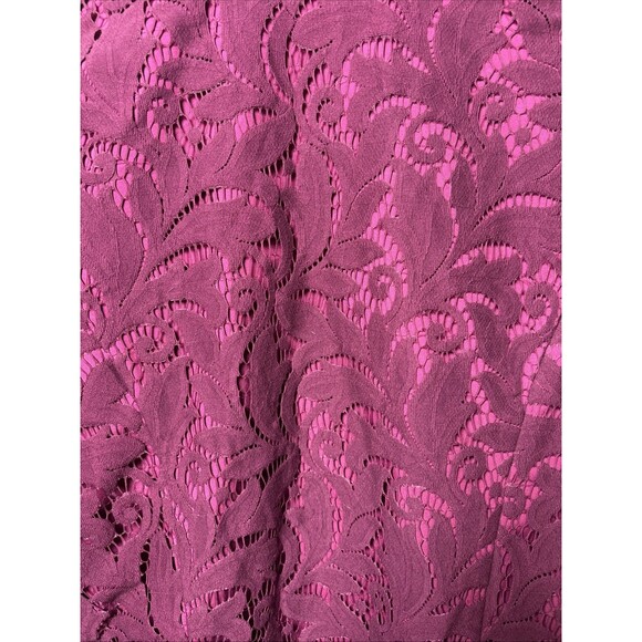 Cabi Womens SZ 6 Pink Overlay Floral Lace Blazer Fairygoth Whimsigoth Career - Picture 3 of 7